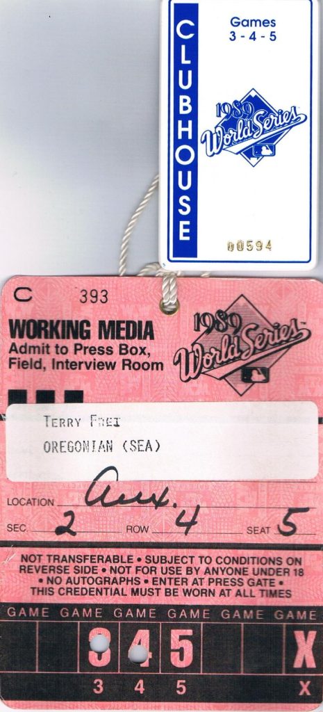 1989 world series-world series-oakland athletics-san francisco giants-bay area-earthquake-a's-giants-jose canseco-postponed-Loma Prieta earthquake-betting odds-candlestick park-bay bridge-aftershock-media