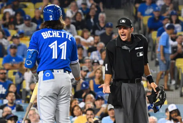 bo bichette-mlb-umpire-robot umpire-electronic strike zone-ejection-ejected