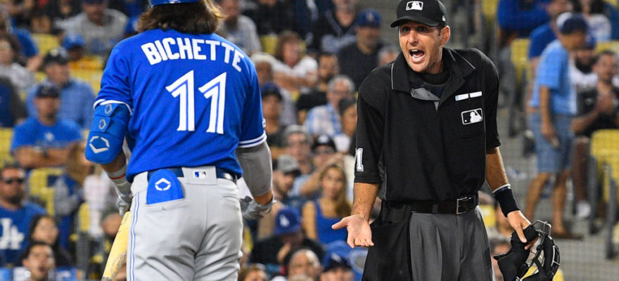 bo bichette-mlb-umpire-robot umpire-electronic strike zone-ejection-ejected