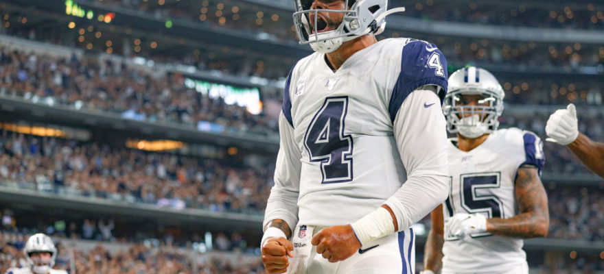 dak prescott-ezekiel elliott-amari cooper-jason garrett-jerry jones-nfl-dallas cowboys-cowboys-super bowl-odds-betting odds-favorite-favorites-new england patriots-kansas city chiefs-patrick mahomes-tom brady-super bowl 54-bill belichick-westgate superbook-jerry jones-philadelphia eagles-nfc-afc-new orleans saints-drew brees-green bay packers-los angeles rams-chicago bears