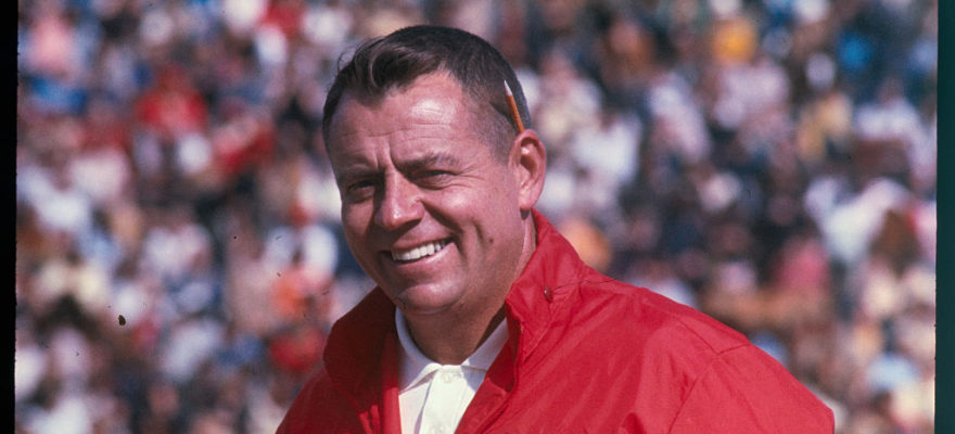 john ralston-woody paige-denver broncos-head coach-nfl-alzheimers-record-stanford-super bowl-vic fangio-otis armstrong-rick upchurch-lyle alzado-randy gradishar-tom jackson-orange crush-defense