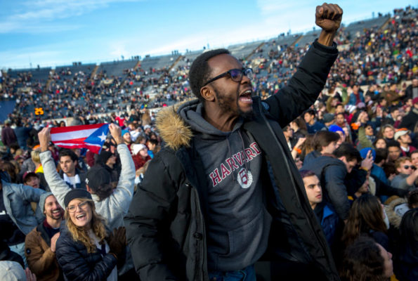 harvard-yale-protest-climate-change-sit in-big shootout-donald trump-president-global warming-ivy league-arkansas-texas-dixie-heart of dixie-richard nixon-bill clinton-ncaa-football