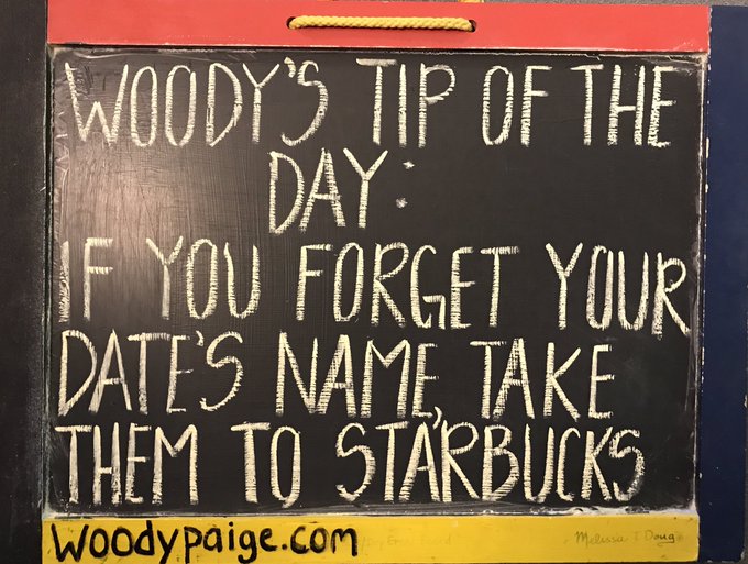 woody paige-chalkboard-around the horn-blackboard-books-espn-suicide-quotes-woody paige chalkboard quotes-Woody Paige chalkboard-podcast-smart water-spam-black friday-baby yoda-star wars-starbucks