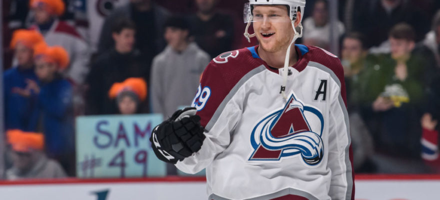 nathan mackinnon-nhl-colorado-avs-avalanche-colorado avalance-jared bednar-kroenke sports-comcast-hart trophy-standings-record-sidney crosby-patrick roy-Mikko Rantanen-gabe landeskog-calder trophy-stanley cup-playoffs