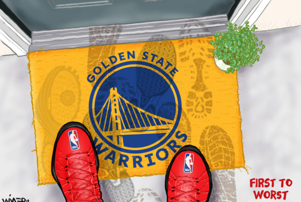 golden state warriors-warriors-dubs-injuries-meme-stephen curry-steph curry-stere kerr-klay thompson-draymond green-kevin durant-deangelo russell-nba-record-trade-salary cap-contract-standings-los angeles lakers-los angeles clippers-lebron james-anthony davis-giannis-houston rockets-james harden