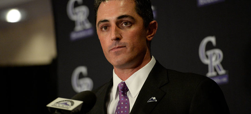 jeff bridich-rockies-GM-general manager-colorado rockies-brain surgery-brain-brain surgeon-mlb-nolan arenado-daniel murphy-dj lemahieu-stats-contract-wade davis-ian desmond-hot seat-signings-the brain-dick montfort-fired-woody paige-trade-cardinals-fired