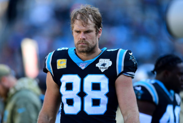 greg olsen-free agent-stats-new team-landing spots-nfl-carolina panthers-buffalo bills-washington redskins-seattle seahawks-adam schefter-xfl-broadcasting-miami-hall of fame-cam newton-matt rhule-luke kuechly-salary-2020