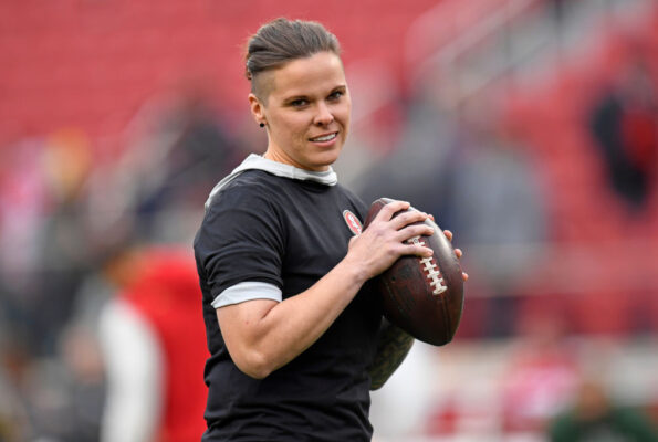 katie sowers-nfl-49ers-san francisco 49ers-niners-female coach-position-football-lgbtq-contract-mina kimes-megan rapinoe