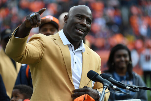 terrell davis-broncos-denver broncos-nfl-super bowl-mvp-TD-mile high salute-hall of fame-drew lock-courtland sutton-noah fant-jurrell casey-vic fangio-jerry jeudy-phillip lindsey-melvin gordon-kelvin hamler