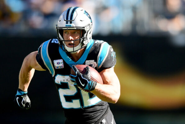 christian mccaffrey-panthers-carolina-injury-fantasy-ankle-nfl-contract-stats-2020-matt rhule-joe brady-teddy bridgewater