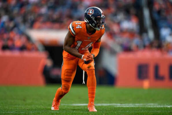 courtland button-broncos-denver broncos-injury-acl-shoulder-jerry jeudy-kj hamler-2020-stats-contract-nfl