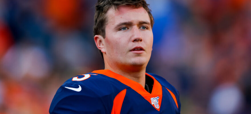 drew lock-broncos-denver broncos-nfl-2020-injury-john elway-peyton manning-competition-rumors-teddy bridgewater-aaron rodgers-vic fangio-starter-qb competition