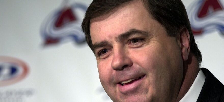 pierre lacroix-nhl-avs-colorado-avalanche-patrick roy-joe sakic-peter forsberg-ray borque-carl scheer-denver nuggets-nuggets-aba-nba-death-coronavirus-covid 19-hall of fame-woody paige