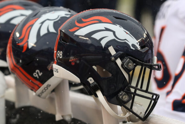 denver broncos-gm-general manager-broncos-george paton-peyton manning-john elway-nfl-afc west-drew lock-vic fangio-helmet