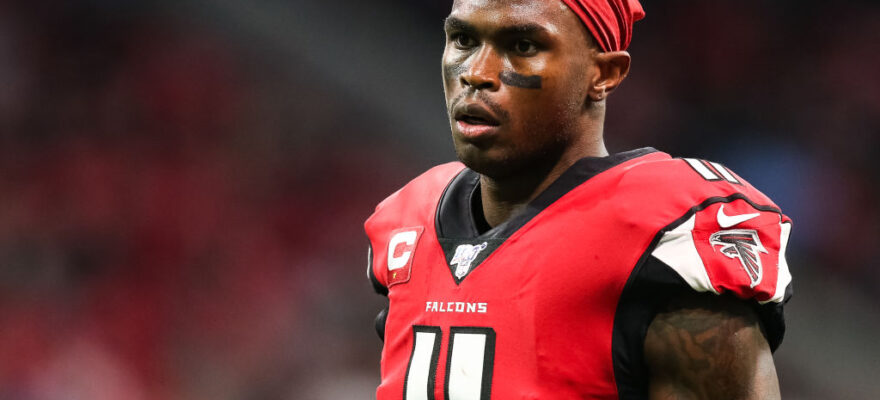 Julio Jones-trade-salary-contract-dead money-stats-matt ryan-draft-hall of fame-landing spots-nfl-rumors-tennessee-titans-ryan tannehill-aj brown-derrick henry-mike vrabel