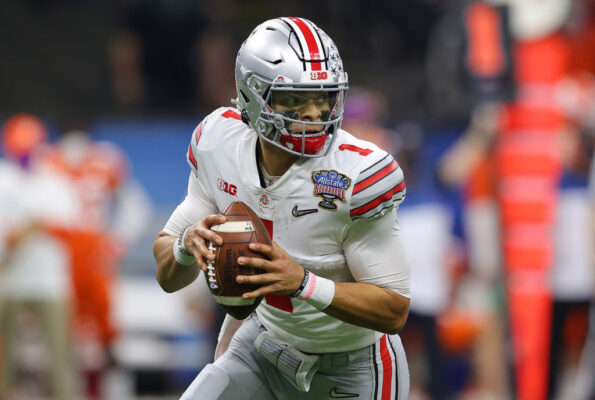 justin fields-trey lance-broncos-denver-denver broncos-nfl-draft-trade-falcons-value-scouting report-ohio state-george paton-north dakota state