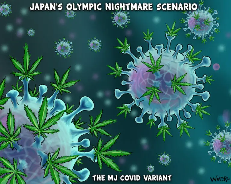 Cartoon: Japan's 2021 Olympics nightmare scenario