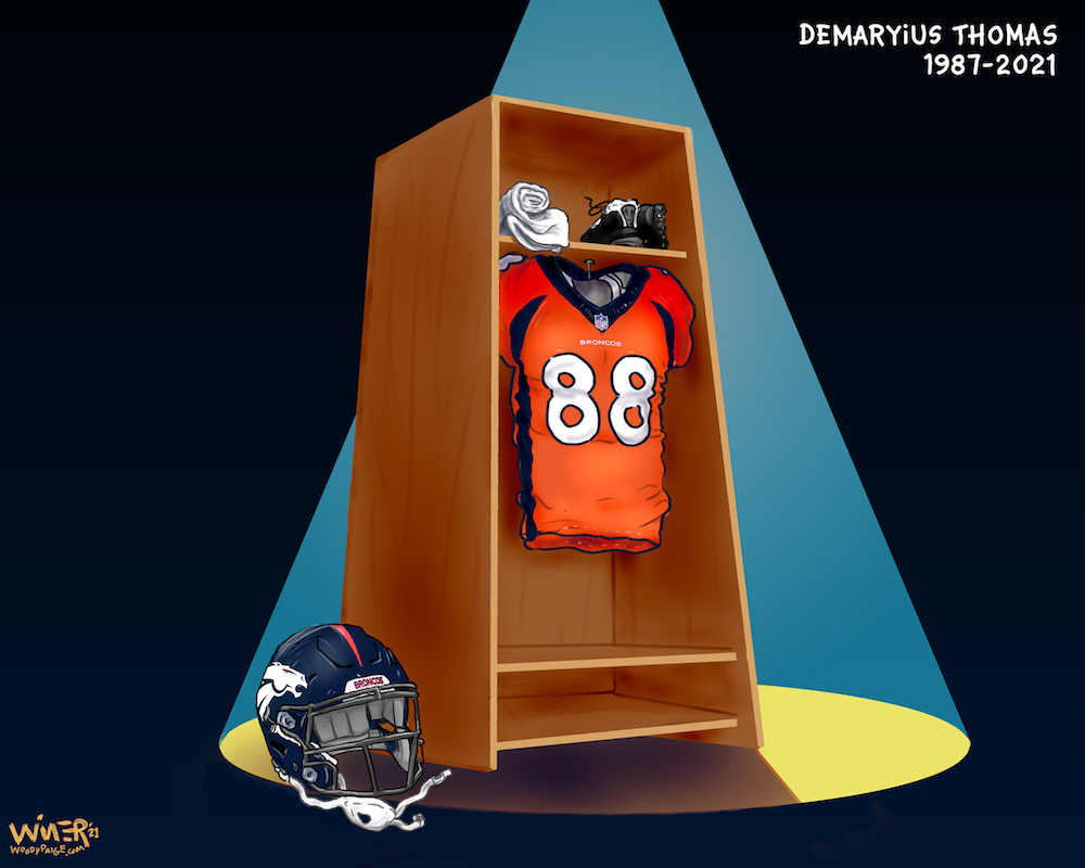 demaryius thomas-death-memorial-denver broncos-tribute